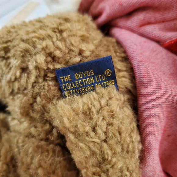 Boyds Bears "Irwin Mooseltoe" #917296 Christmas moose Santa w/Coat 12" Plush - Picture 6 of 14